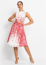 Mellanlång spetsklänning med knytband, BODYFLIRT boutique