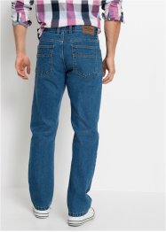 Jeans i stadig denim, avslappnad passform, raka ben, John Baner JEANSWEAR