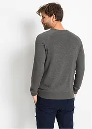 Finstickad tröja (2-pack) i bomull, bonprix