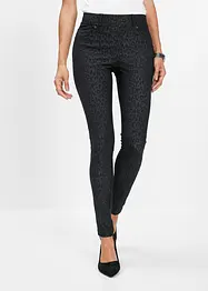 Leopardmönstrade jeggings, bonprix