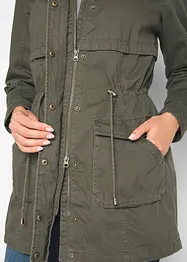 Bomullsparkas med jerseyfoder, bonprix