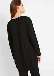 O-linjeformad longshirt med tryck, bonprix