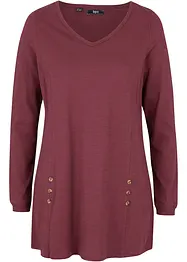 A-linjeformad longshirt i bomull, bonprix