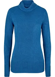 Finstickad polotröja i basmodell, bonprix