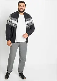 Lusemönstrad cardigan med bomull, bonprix