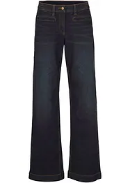 Wide Leg Jeans Mid Waist, med bekväm midja, bonprix
