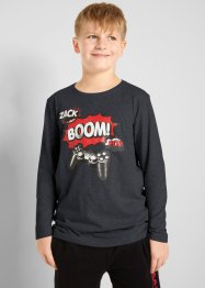 Långärmad tröja för pojkar (2-pack), ekologisk bomull, bpc bonprix collection