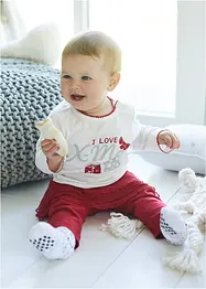 Babytopp och leggings med tutu (2 delar), ekologisk bomull, bpc bonprix collection