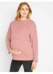 Mamma-/amningssweatshirt med spets, bpc bonprix collection