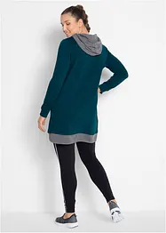 Lång sweatshirt och leggings (2 delar), bonprix