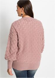 Hålmönstrad cardigan, BODYFLIRT