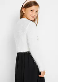 Fluffig stickad bolero för barn, bonprix