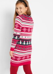 Stickad klänning för flickor med vintermotiv, bpc bonprix collection