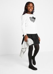 Långärmad topp och kjol för flickor (2 delar), bpc bonprix collection