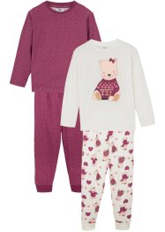 Pyjamas för flickor (2-pack), bpc bonprix collection