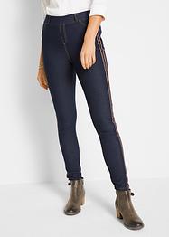Leggings med jeanslook och ränder, John Baner JEANSWEAR