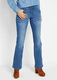 Stretchjeans med medelhög midja, bootcut, bonprix