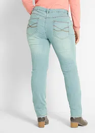 Stretchiga stuprörsjeans med medelhög midja, bonprix