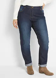 Stretchjeans med hög midja, raka ben, bonprix