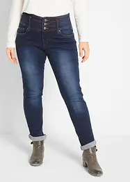 Formande jeans med hög midja, smal passform, bonprix