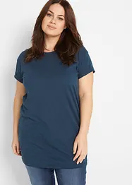 Boxy longshirt, kortärmad, bonprix