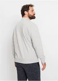 Sweatshirt med krage och kort dragkedja, bonprix
