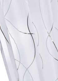 Transparent gardin med glansigt tryck (1-pack), bpc living bonprix collection