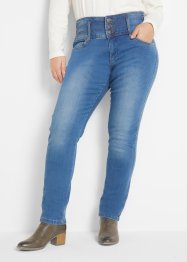 Formande jeans med hög midja, smal passform, John Baner JEANSWEAR