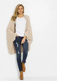 Finstickad poncho, bonprix