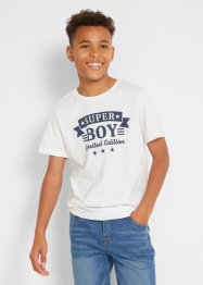 T-shirt för pojkar (2-pack), ekologisk bomull, bpc bonprix collection