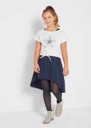 T-shirt och klänning för flickor (2 delar), av ekologisk bomull, bpc bonprix collection