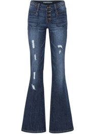 Jeans med flätning, bootcut, RAINBOW