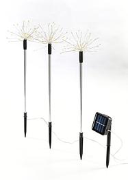 Trädgårdsspjut "Stjärnor" med solceller (3-pack), bpc living bonprix collection