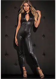 Catsuit ouvert med wet-look, VENUS