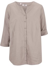 Blus med linne och 3/4-ärm, bpc bonprix collection