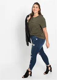 T-shirt av ren bomull med tryck, bonprix