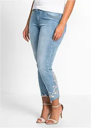 Jeans med broderi, bonprix