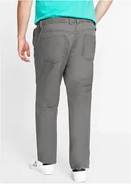 Dra på-byxa av ren bomull, Regular Fit, Straight (2-pack), bonprix