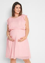 Mamma-/amningsklänning av jersey med chiffong, bpc bonprix collection