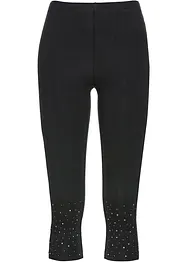 Caprileggings med glittrande stenar, bonprix