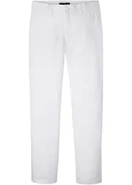 Linnechinos med bekväm midja, normal passform, raka ben, bonprix