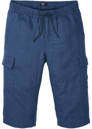 Dra-på-cargobermudas i linne, normal passform, bpc bonprix collection