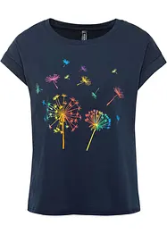 T-shirt med blomtryck, bonprix