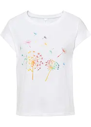 T-shirt med blomtryck, bonprix