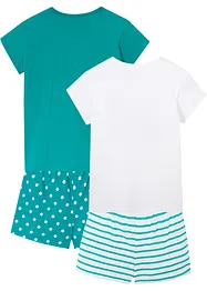 Pyjamas med shorts (4 delar), bonprix