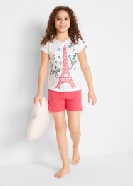 Pyjamas med shorts för flickor (2 delar), bpc bonprix collection