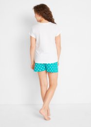 Pyjamas med shorts för flickor (2-pack), bonprix