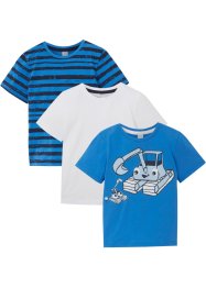 T-shirt för pojkar (3-pack), ekologisk bomull, bpc bonprix collection