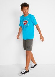 T-shirt och shorts (2 delar) för pojkar, ekologisk bomull, bpc bonprix collection