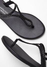 Flip flop-sandal i läder, bpc selection